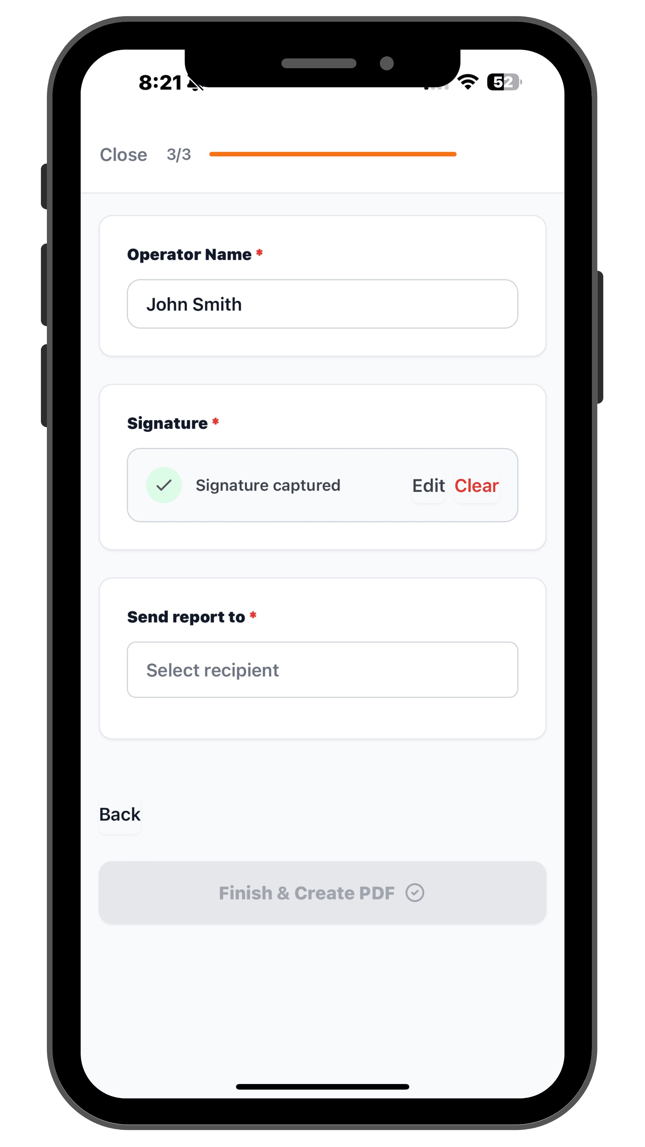 Step 3 - Sign & submit