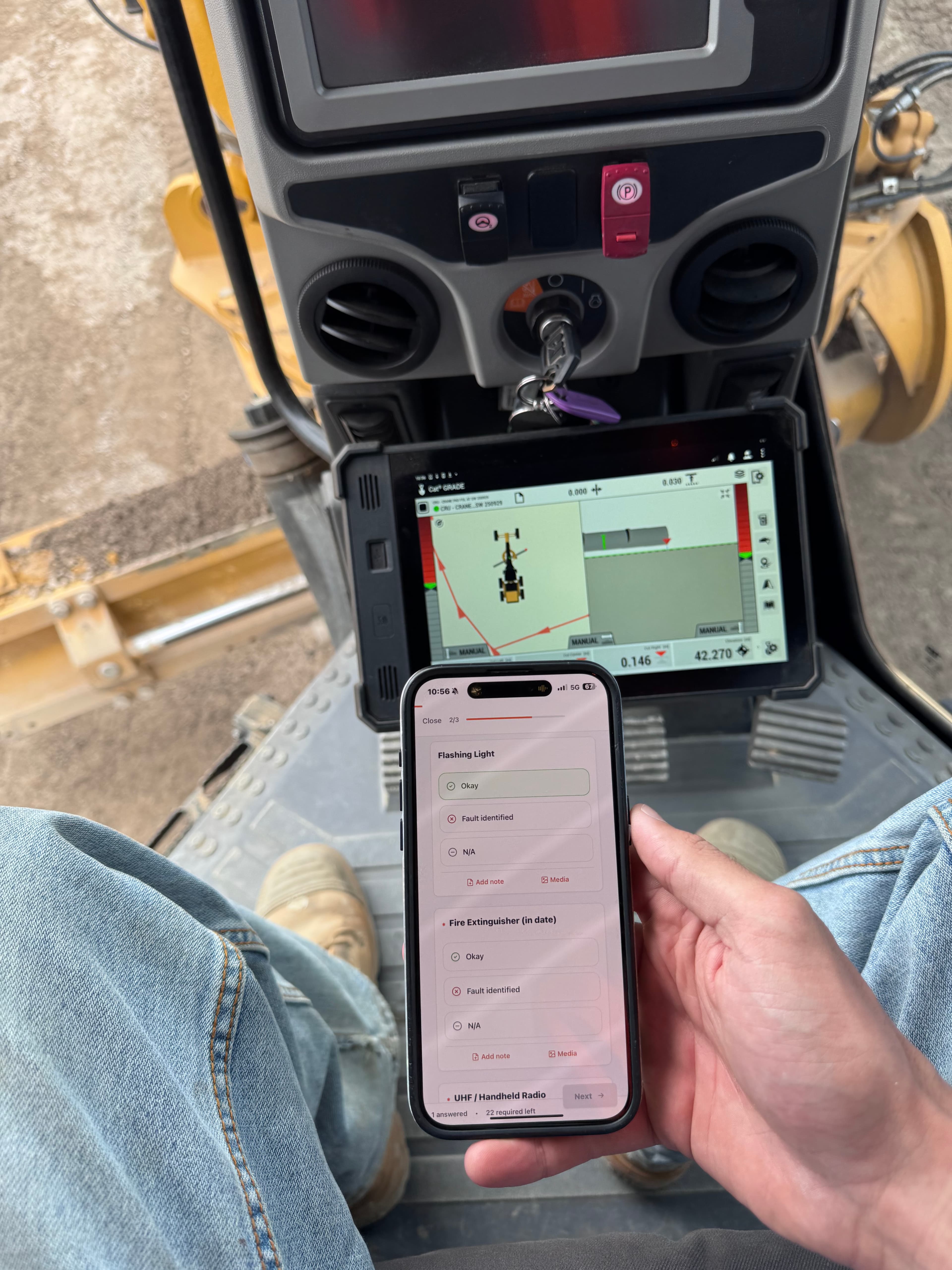 User experience - Pre-Start interface